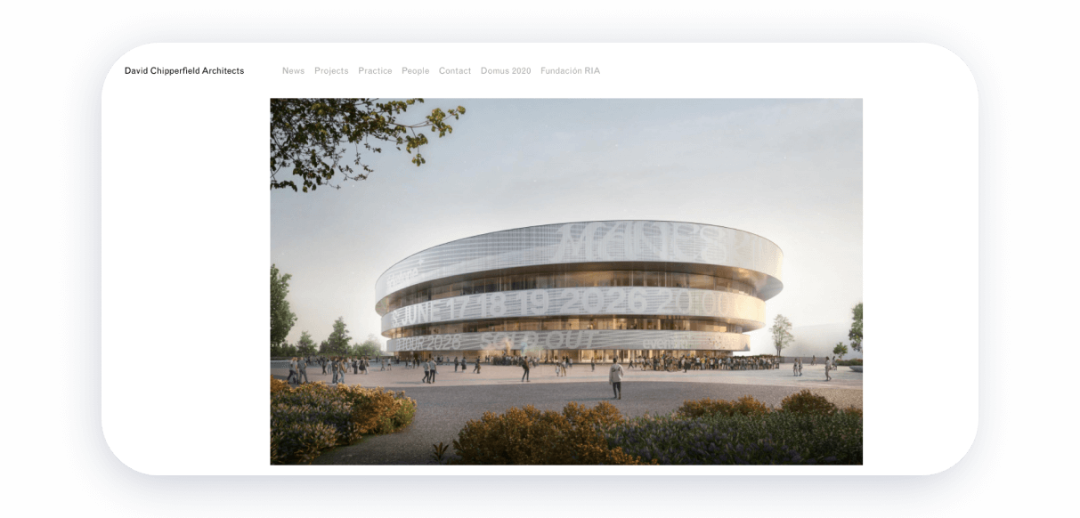 architect portfolio website