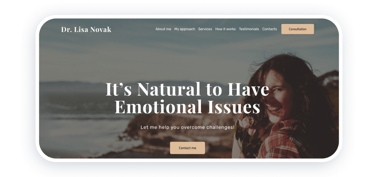 therapist website template