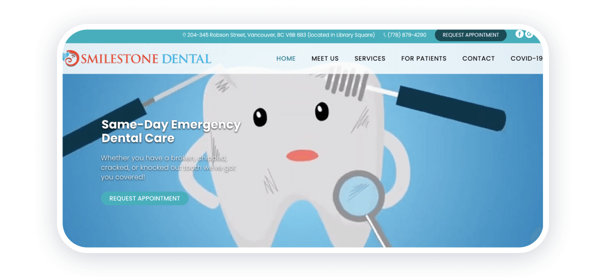 best dentist website design