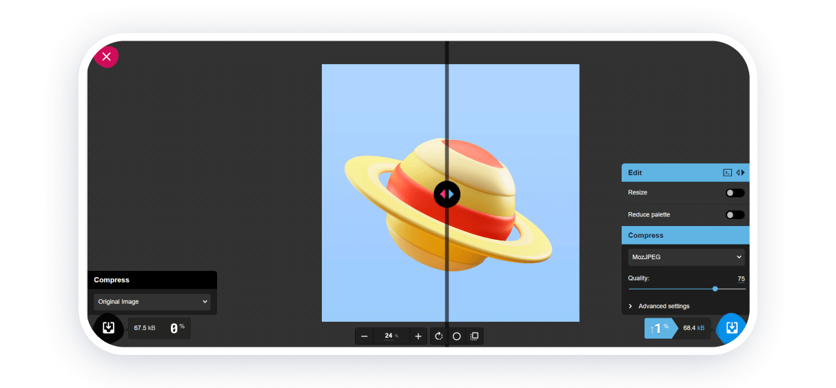 squoosh image optimizer