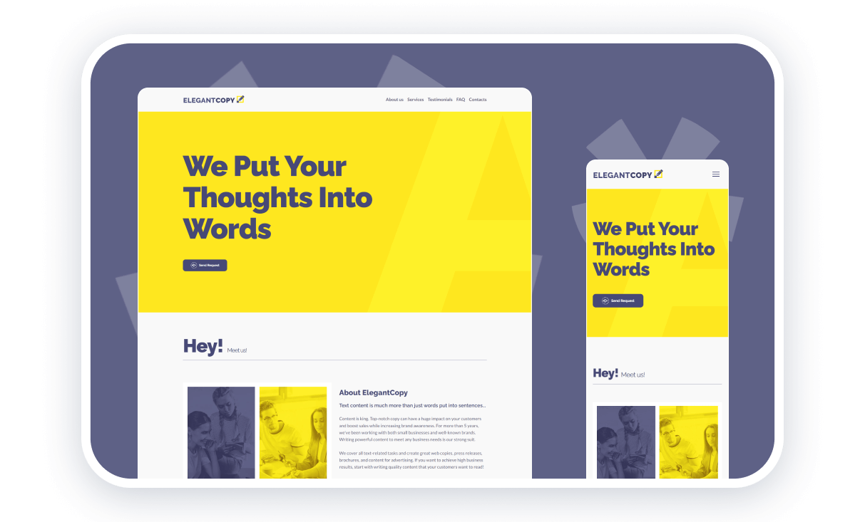 copywriter portfolio templates