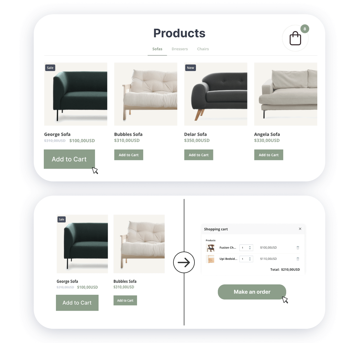 product page design