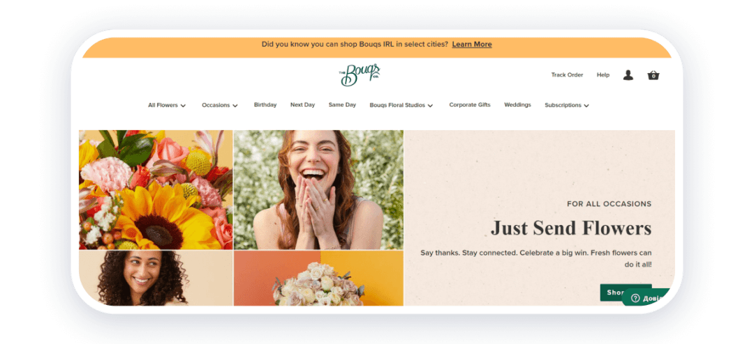 10 Inspiring Florist Websites to Gather Ideas - Weblium Blog