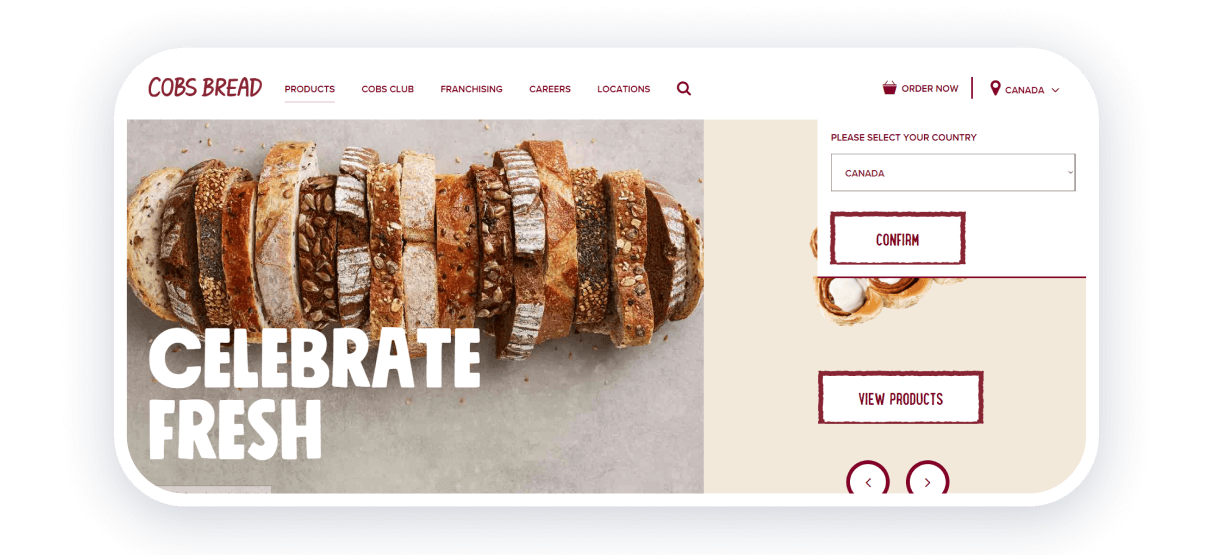 COBS best bakery websites