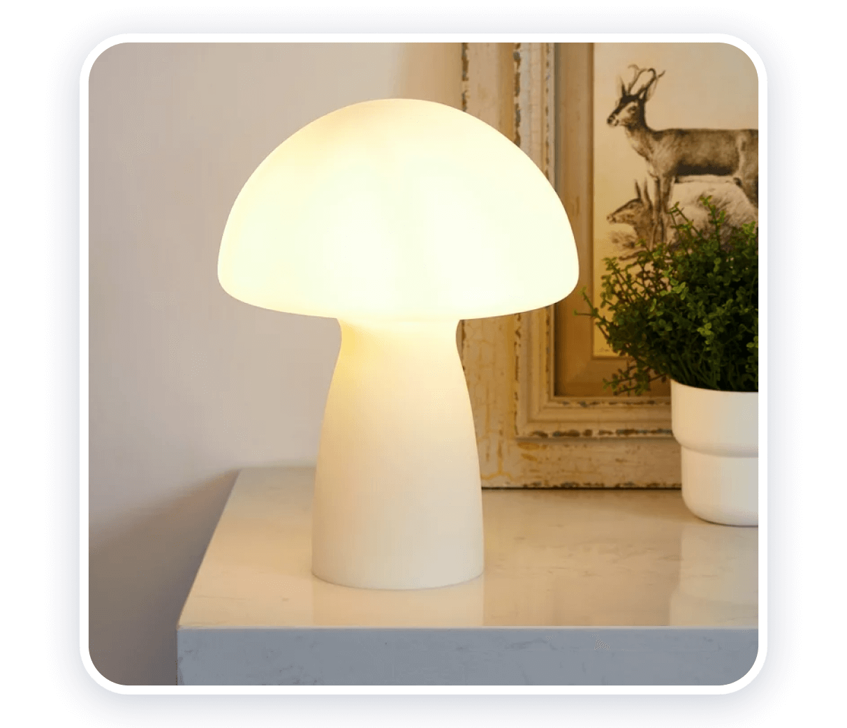 mushroom lamp trendy products 2023