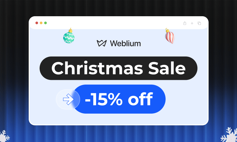 weblium christmas saas deals