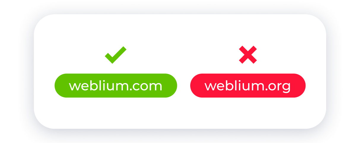 fake domains how to find a legit site