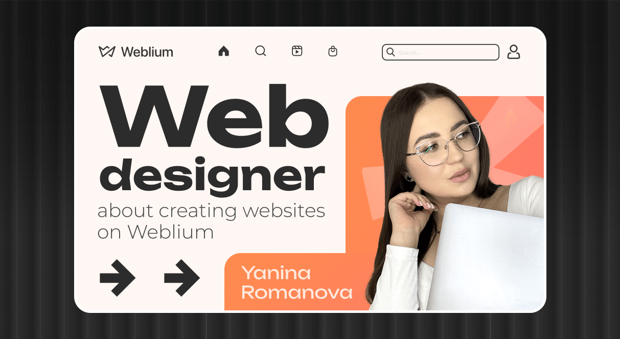 Feedback on Weblium from Web Designer Yanina