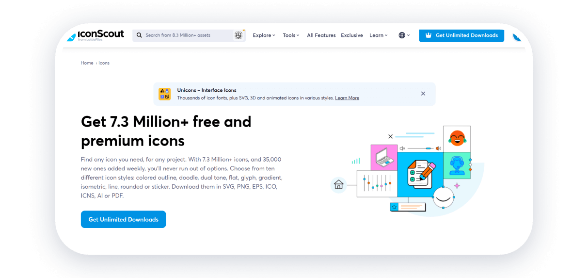 iconscout best icon websites