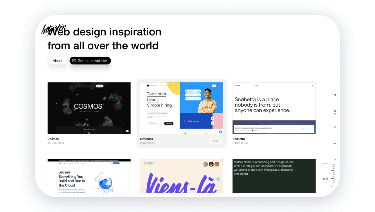 web design inspiration