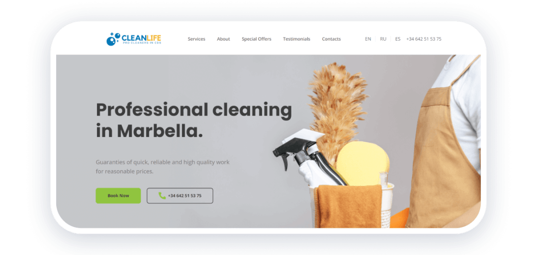 The Best Cleaning Websites to Find Inspiration - Weblium Blog