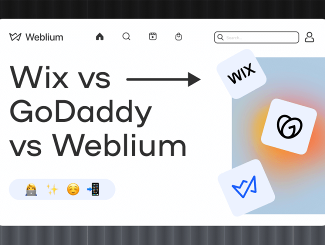 Wix vs GoDaddy vs Weblium: Comparison in 2024