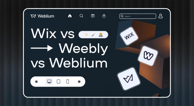 Wix vs Weebly vs Weblium: Comparison