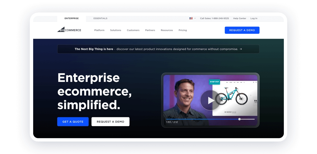 Ecommerce Website Builder BigCommerce