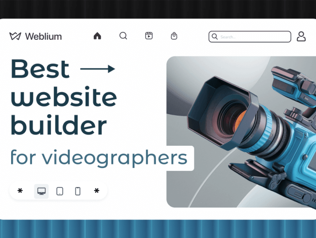 Best website builder for videographers