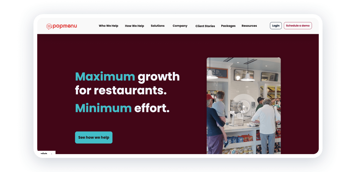 Restaurant Website Builder Popmenu