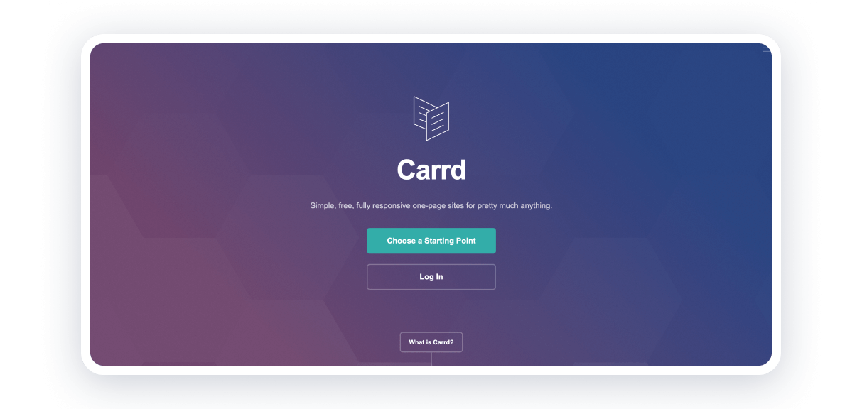 No Code Website Builder Carrd 