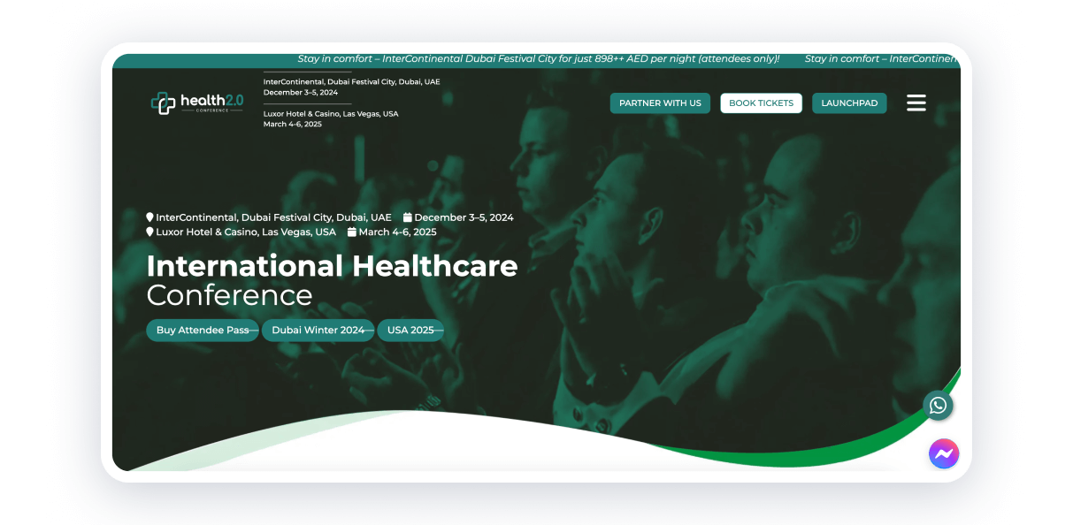 Health Conference website