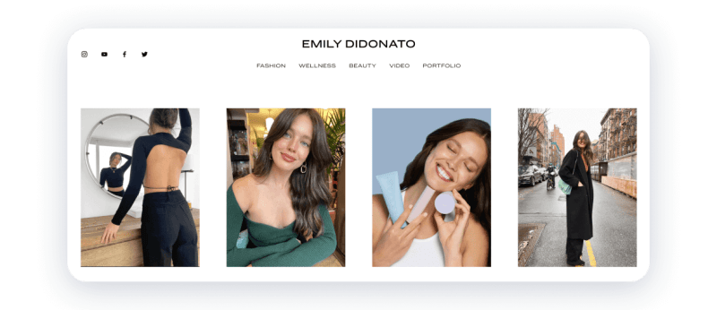 Model Website Examples Inspiring Model Portfolio Examples | Weblium