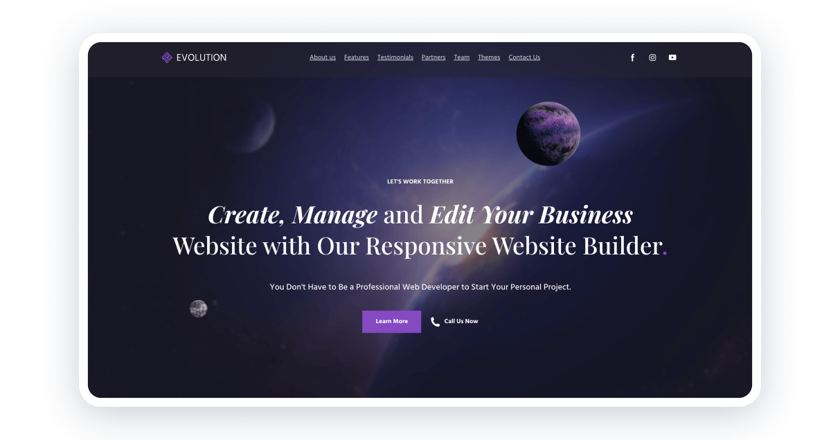 home page website