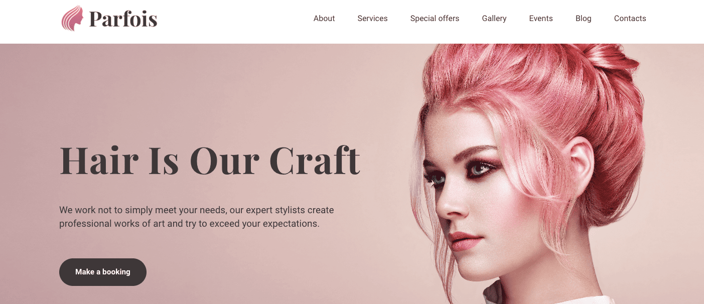 Beauty Salon Website Template