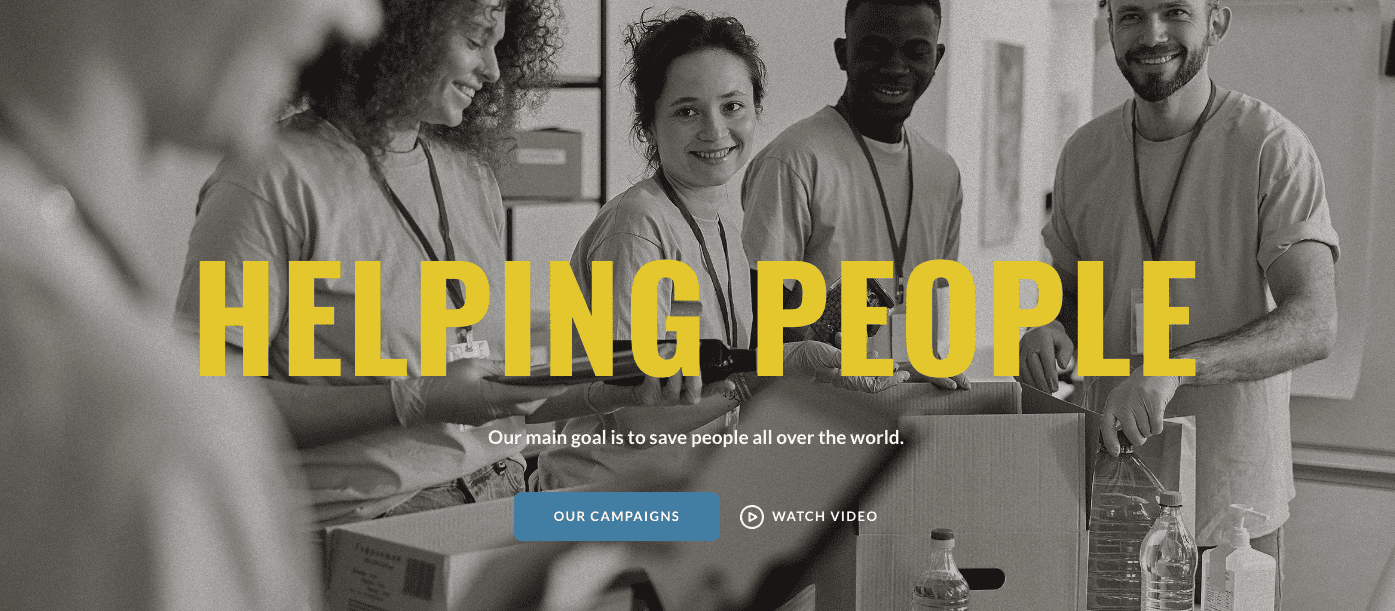 Charity Non-Profit Organization Website Template