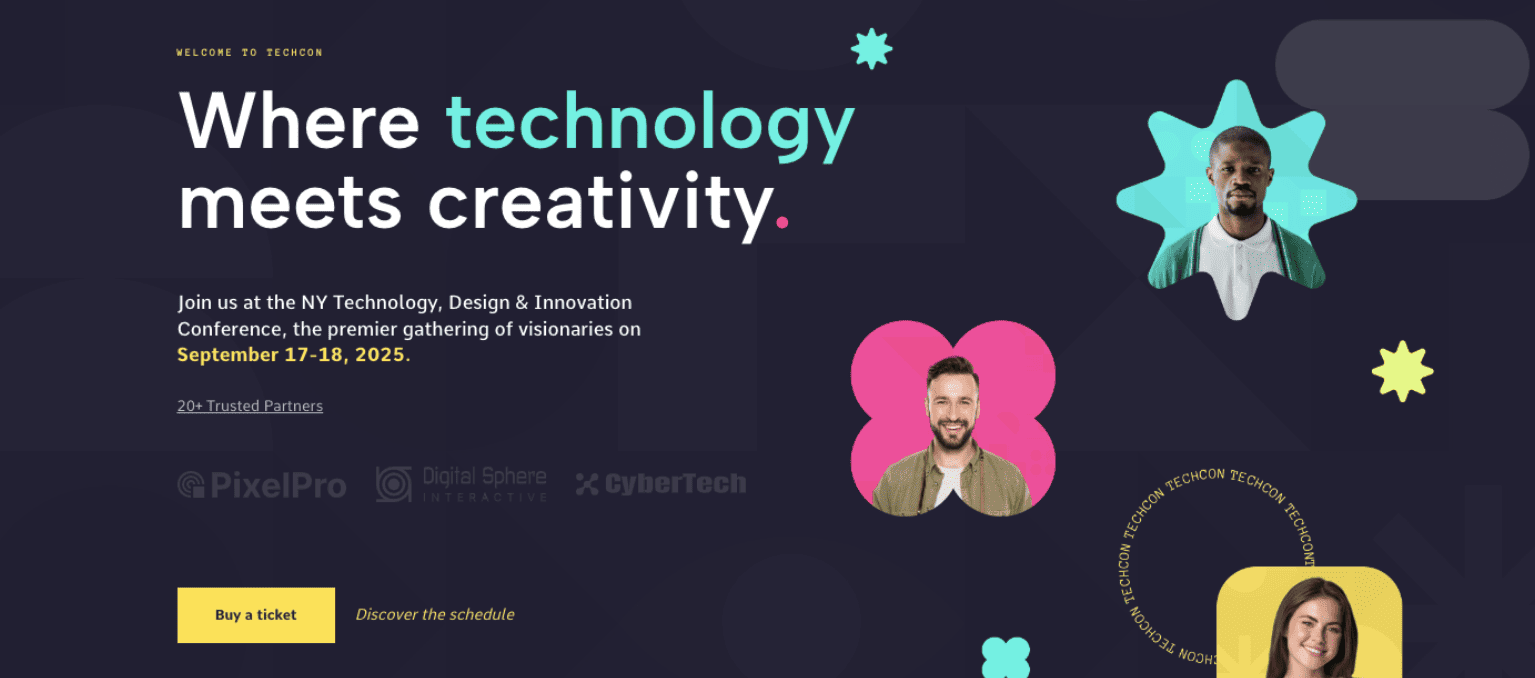 Event Website Template Example