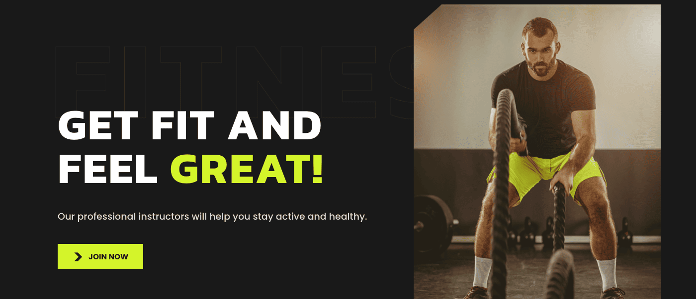 Fitness Center Website Template 