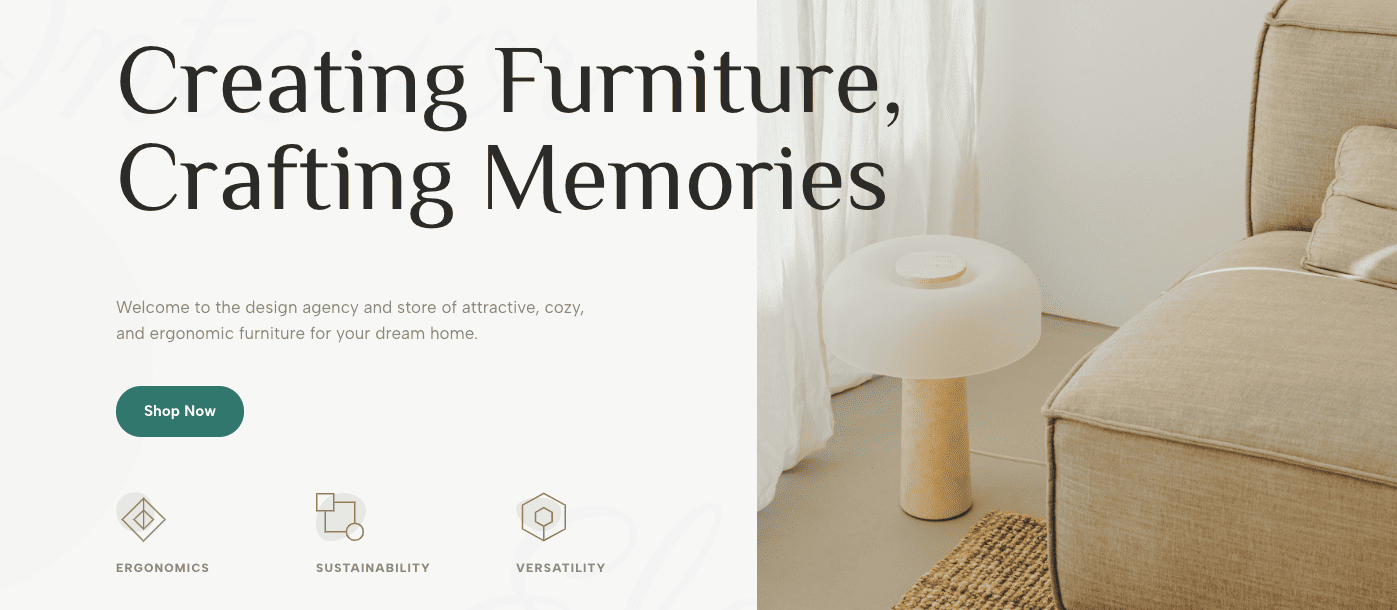 Furniture Manufacturer Best Website Template