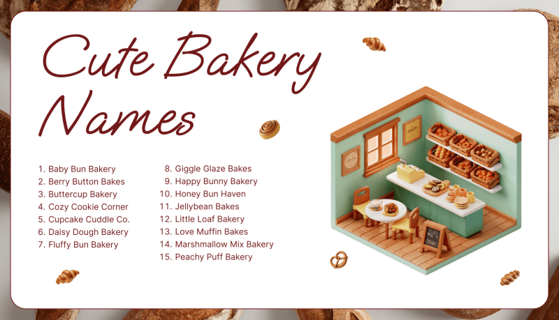 cute bakery name ideas