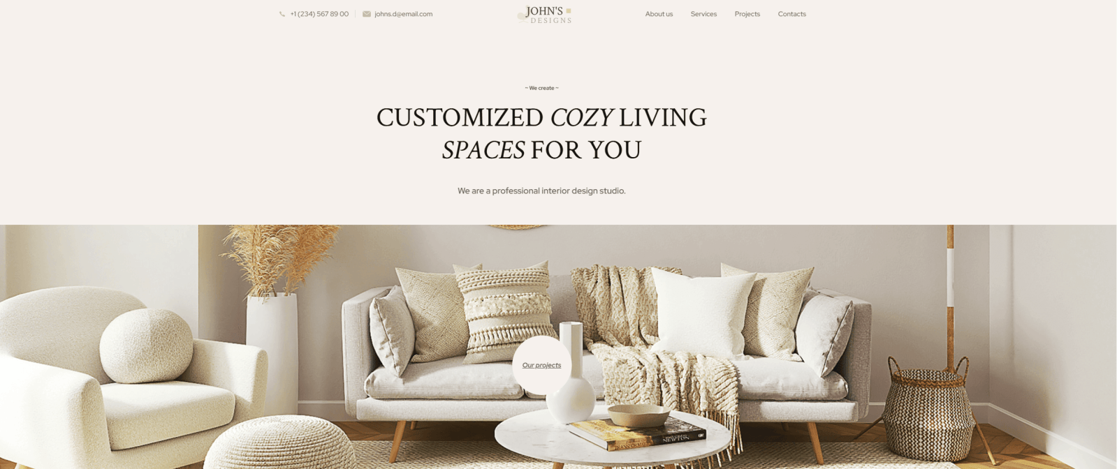 20 Professional Interior Design Portfolio Examples - Weblium Blog