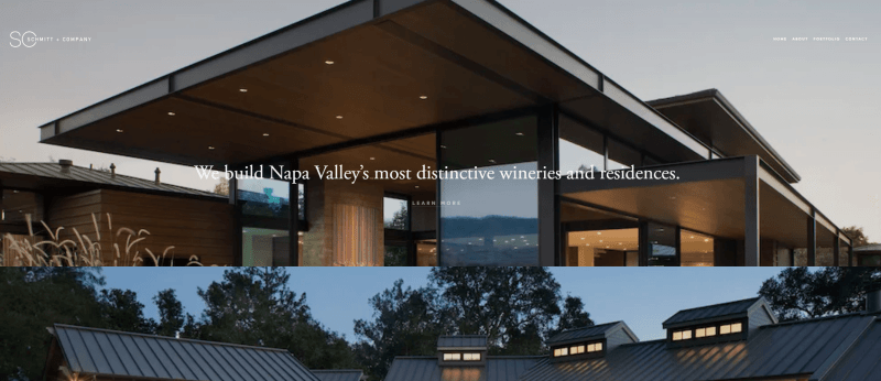 Schmitt - contractor website design