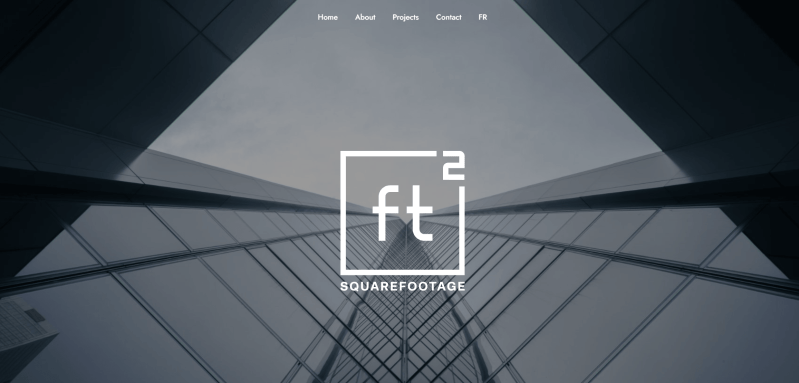 Square Footage - construction company web design