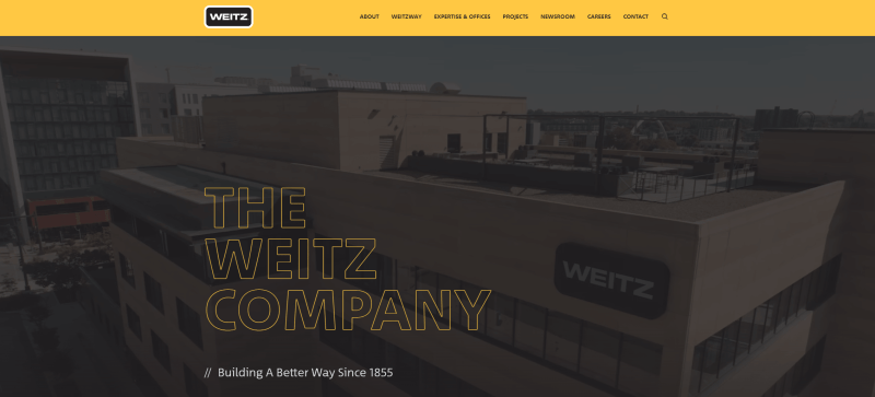 Weitz - small contractor website example