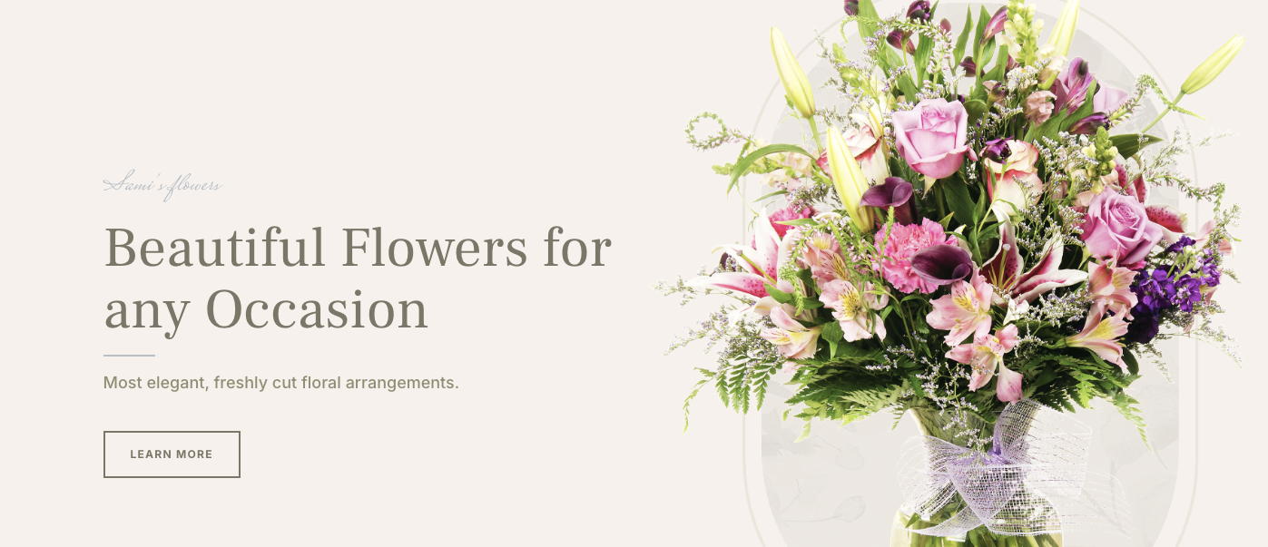 flower shop website template