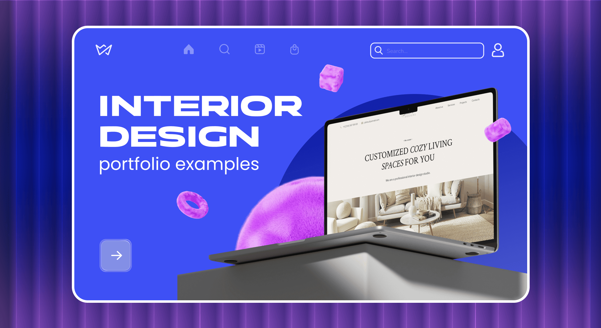 20 Professional Interior Design Portfolio Examples - Weblium Blog