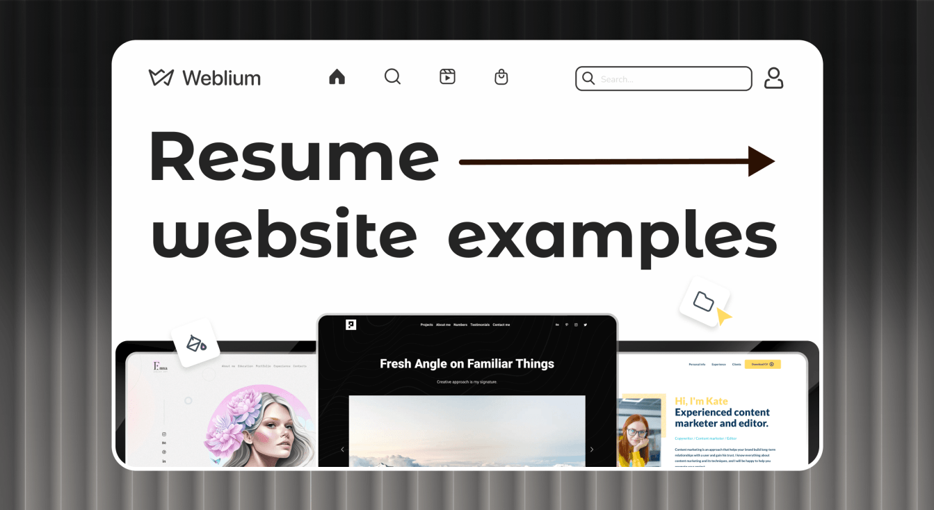 Professional and Successful Resume Website Examples