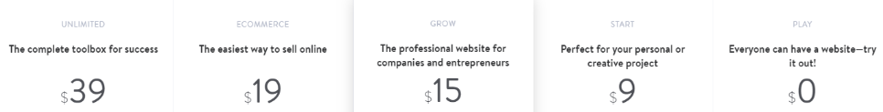 Jimdo pricing