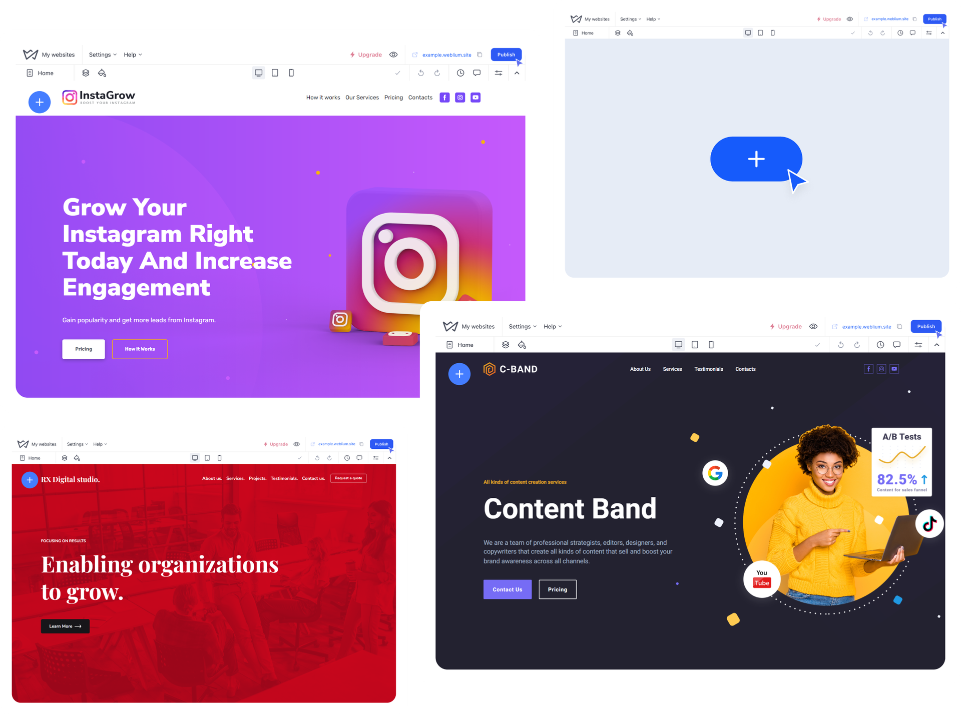 Lead Generation Website Builder | Weblium