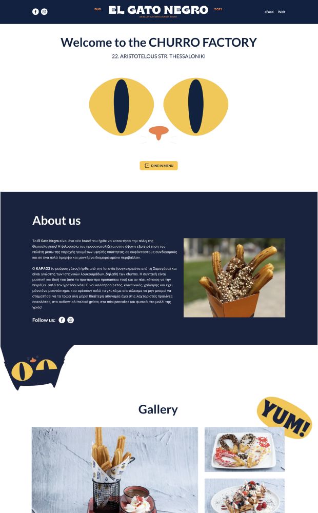 El Gato Negro website preview